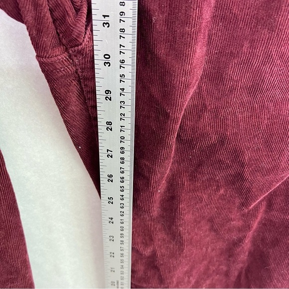 Gap maroon corduroy 70s Flare High Rise pants 18 34 - Picture 6 of 9